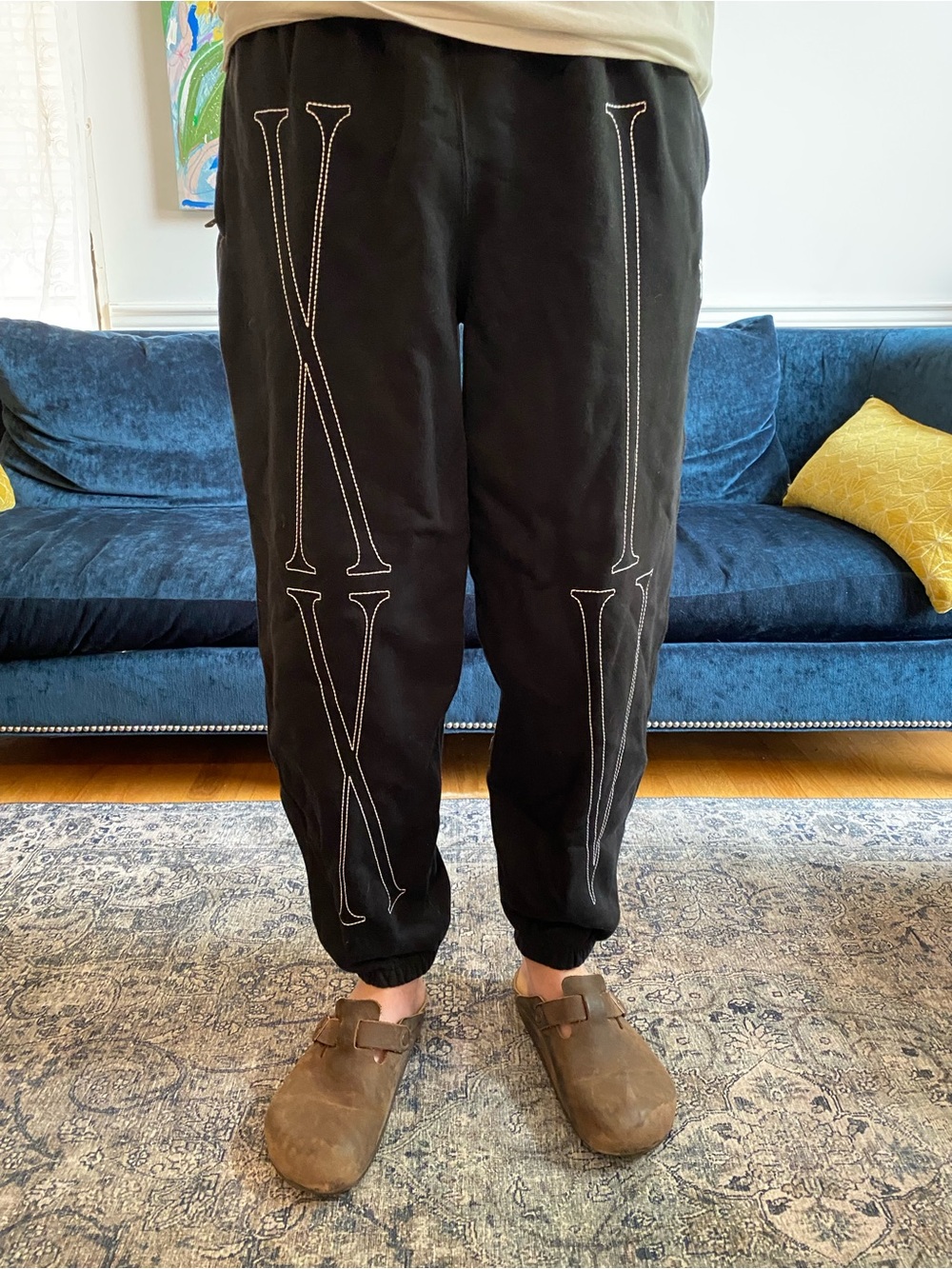 Nike Kobe Black Men's Jogger Pants with Contrast Stitch Detailing